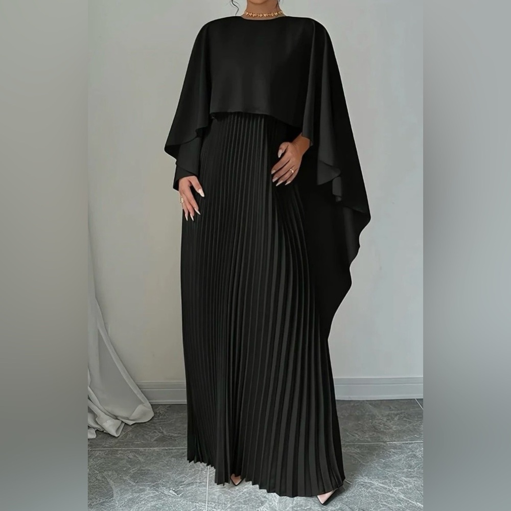 Brand New-XL Black Bat Wing Dress